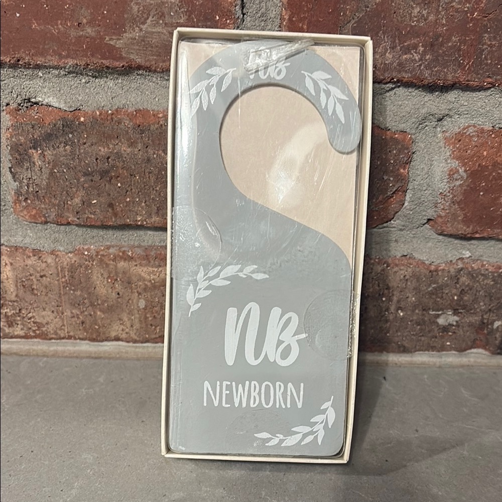 Little Journey Newborn Door Hanger - Gray Set of 7